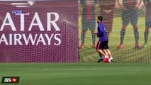 Luis Suarez trains alone in a bid for Copa del Rey final fitness