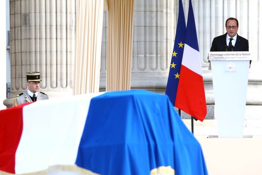 Cérémonie d’hommage solennel de la Nation à Pierre Brossolette, Geneviève de Gaulle-Anthonioz, Germaine Tillion et Jean Zay #Pantheon