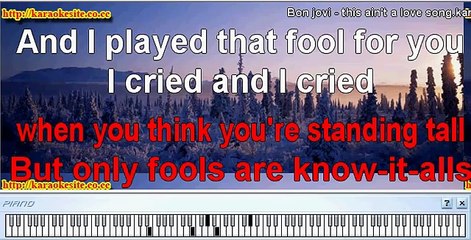 This Ain't A Love Song Bon Jovi