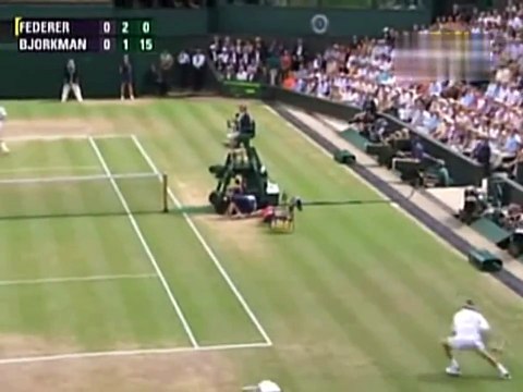 Roger Federer vs Jonas Bjorkman - 2006 Wimbledon MS SF - Highlights