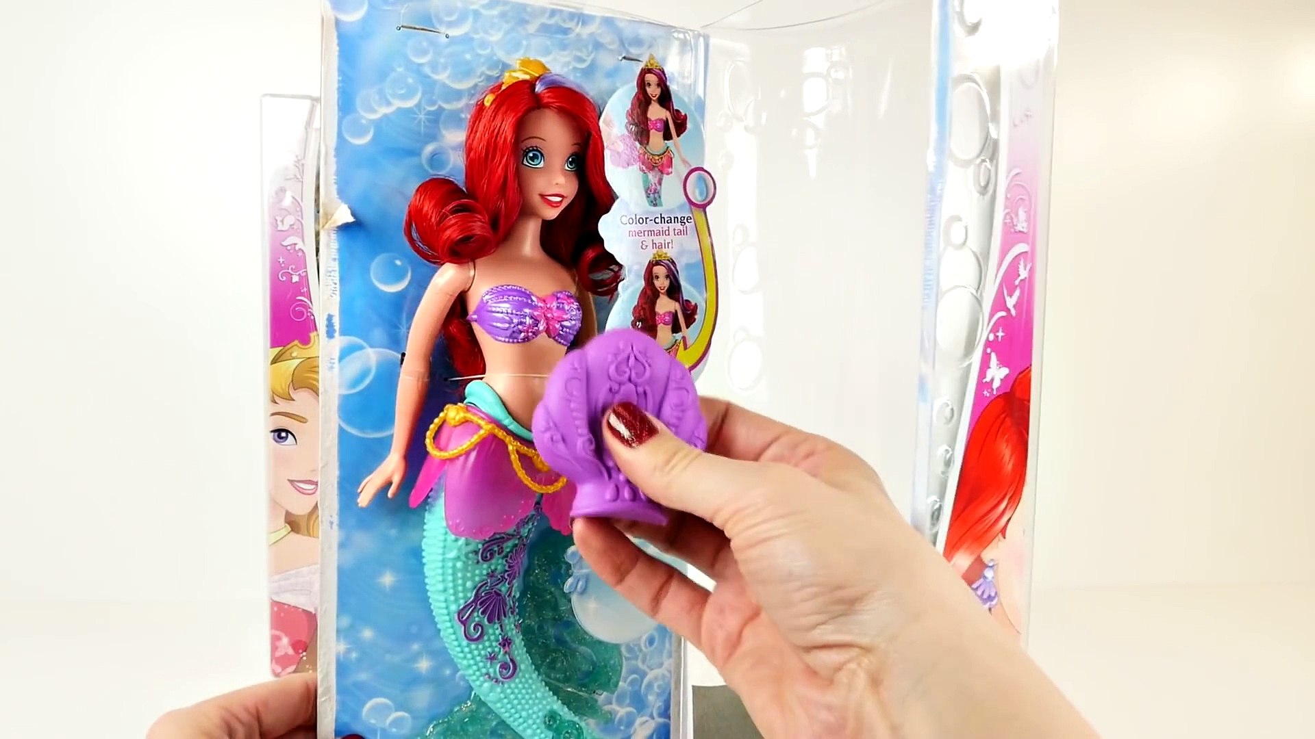 color change ariel bath doll