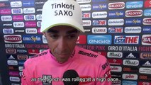 Giro d'Italia 2015 - stage 17: Alberto Contador post race interview