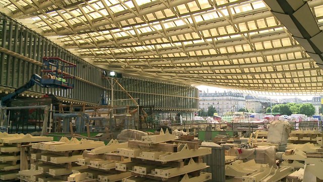 Paris : la canopée des Halles, chantier d'une complexité historique