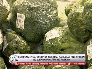 Environmental group releases list of dirtiest food