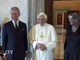 Benedetto XVI. Udienza ai Reali di Inghilterra