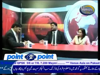 Seema Anwaar PTI on "Point 2 Point" Venus TV.