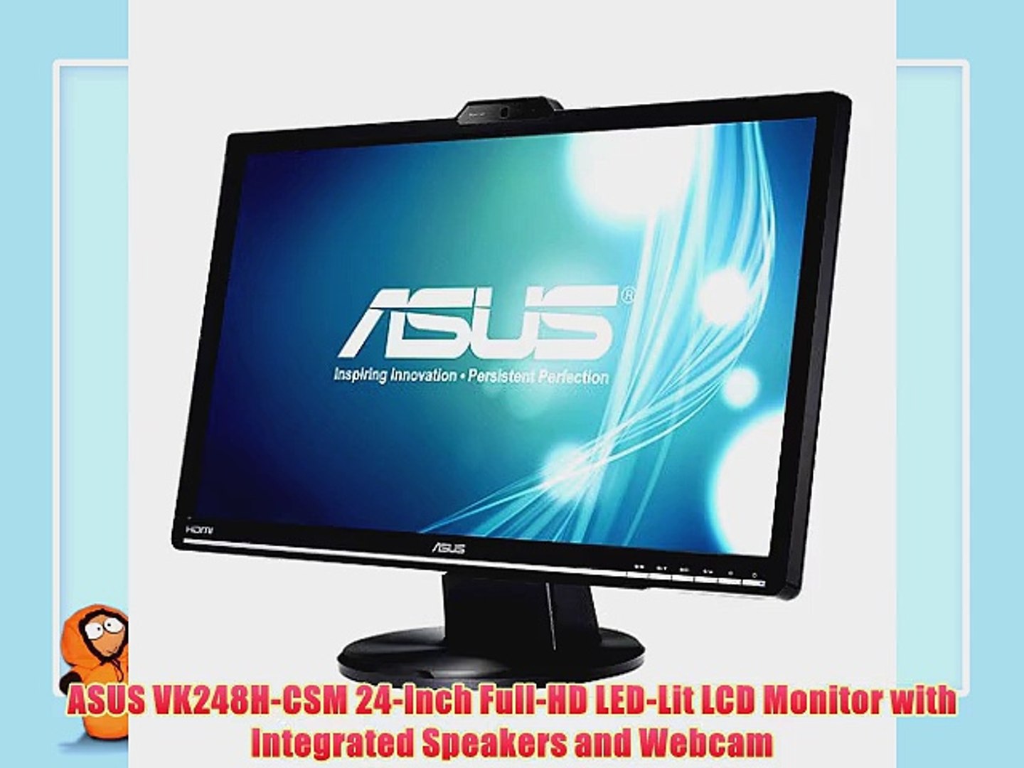 Asus Vk248h Csm 24 Inch Full Hd Led Lit Lcd Monitor With Integrated Speakers And Webcam Video Dailymotion