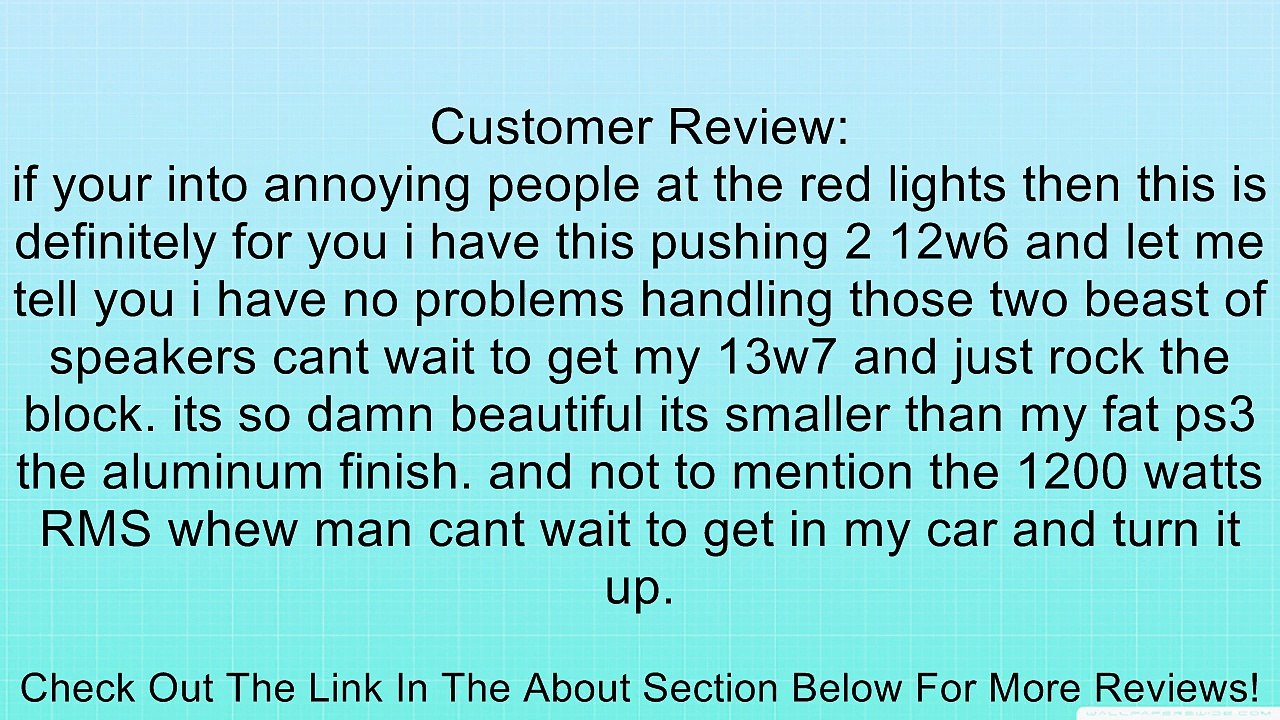 HD1200/1 - JL Audio Monoblock 1200W Subwoofer Speaker Amplifier Review