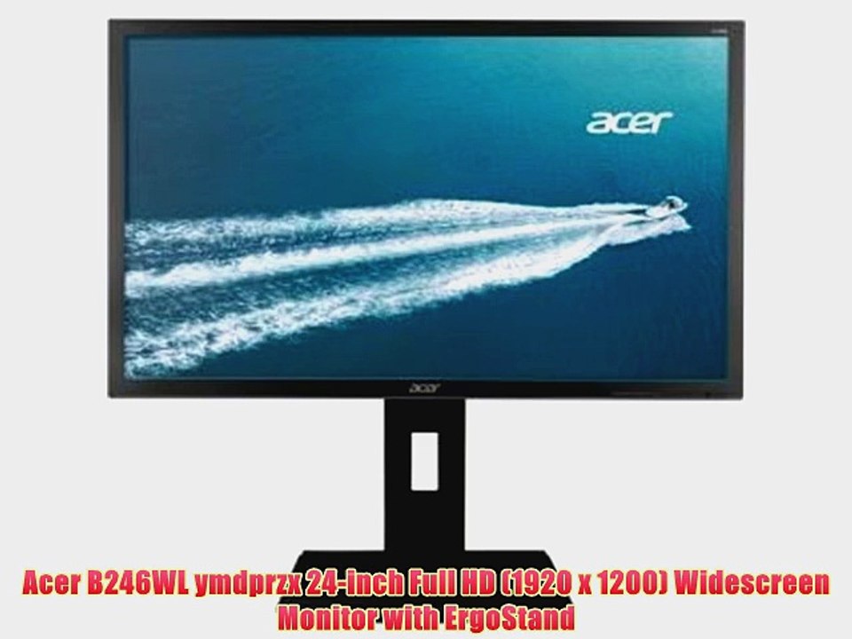 Acer B246WL ymdprzx 24-inch Full HD (1920 x 1200) Widescreen Monitor with ErgoStand