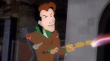 Joe's Dumb Show - Peter Venkman Pipebombs about "Real Ghostbusters"