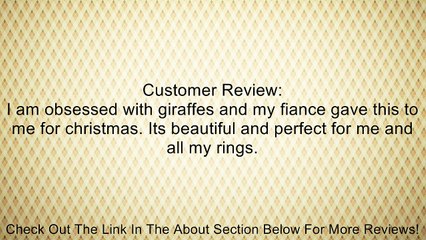 Zoola Titanium Coated Ring Holder-Cat, Swan, Bunny, Giraffe or Eiffel Tower Review