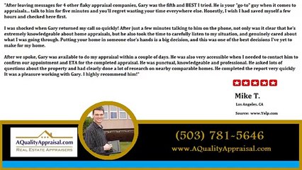 Portland Residential Appraisal REVIEWS - A Quality Appraisal - 503.781.5646