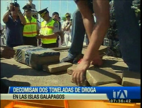 Decomisan dos toneladas de droga en las Islas Galápagos