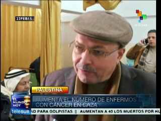 En Palestina aumentan los casos de cáncer por ataques israelíes