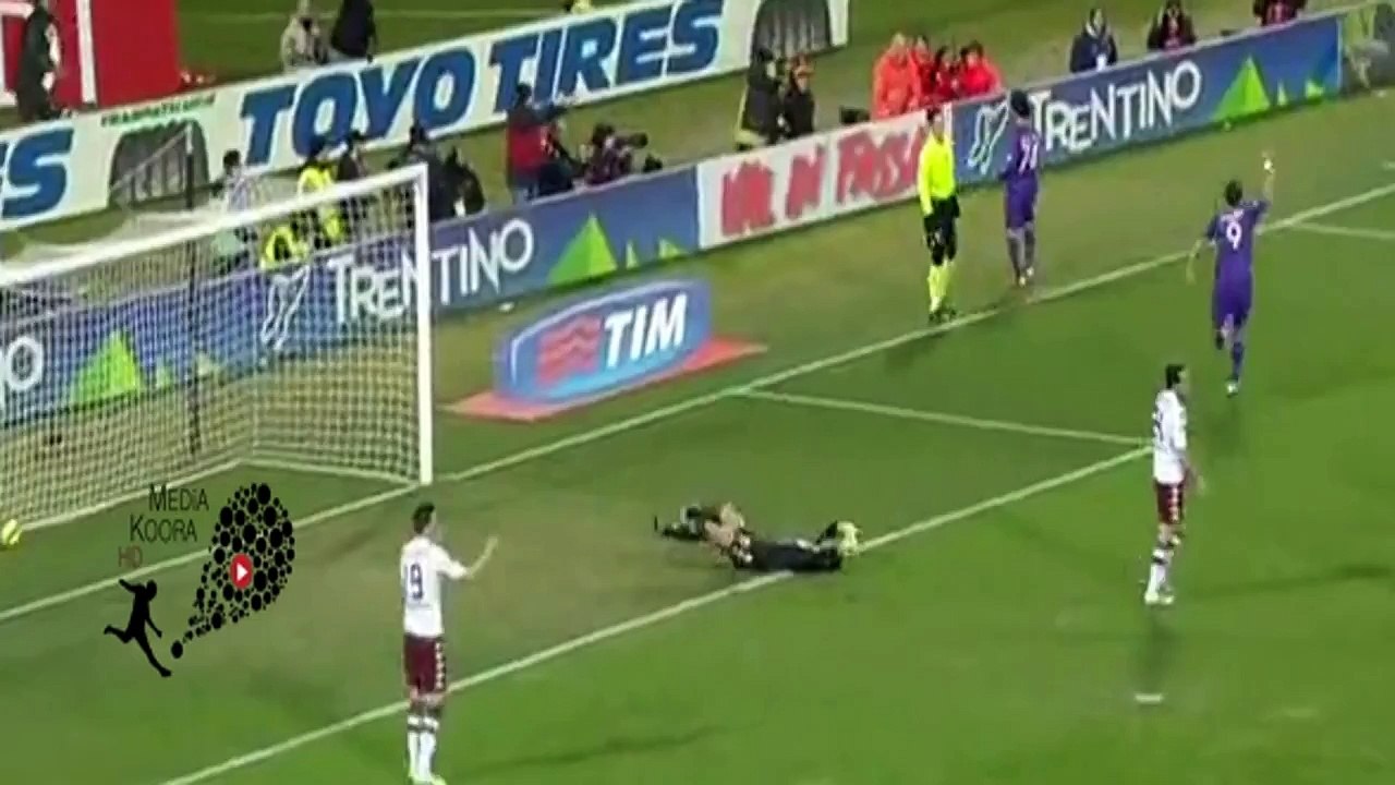 هدف محمد صلاح ضد تورينو -- مباراة فيورنتينا وتورينو 1-1
