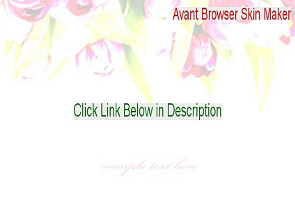 Avant Browser Skin Maker Full Download [Free Download]