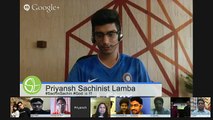 Sachin Tendulkar Hangout_ ICC Cricket World Cup 2015