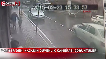 Sarıyer'deki kaza güvenlik kamerasında