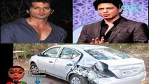 Shahrukh Khan Vanity Van Hits Karanvir Bohra Car.mp4