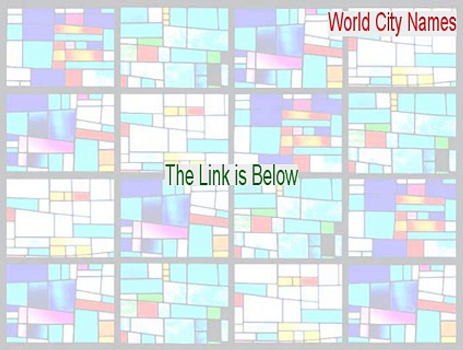 World City Names, Latitude & Longitude Key Gen - Legit Download [2015]