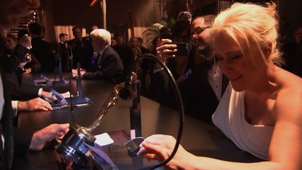 Oscar Winners Immediately Get Their Oscar Engraved