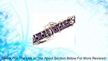 Glory B Flat Clarinet with Second Barrel, 11reeds,8 Pads cushions,case,carekit and more~Purple with Silver keys Review