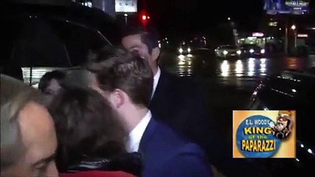 Robert Pattinson leaving 'Vanity Fair Oscar Party' 22.02.2015 (short footage)