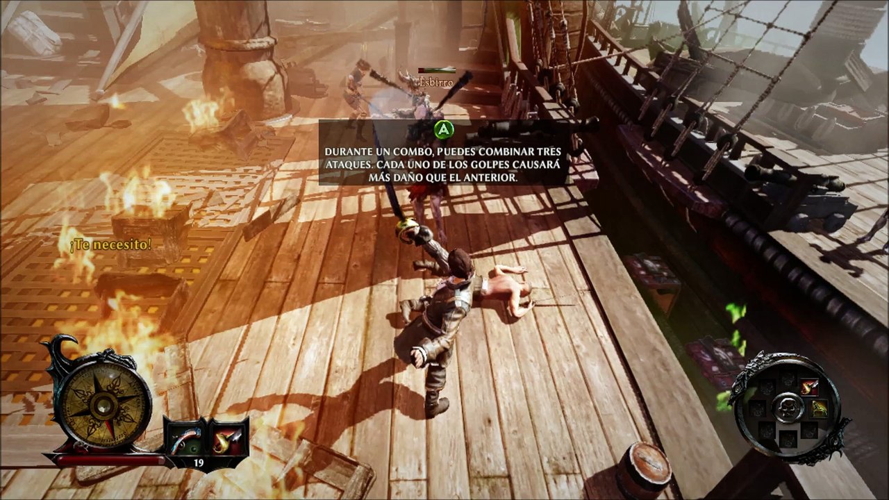 Risen 3 Titan Lords , Comenzando con La batalla de barcos, parte 1