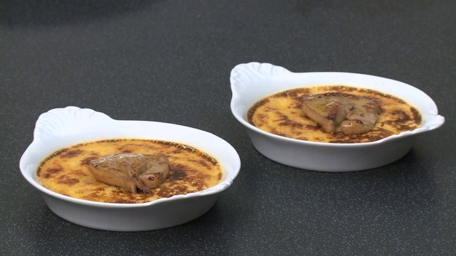 Recette Crème brûlée au foie gras - Gourmand