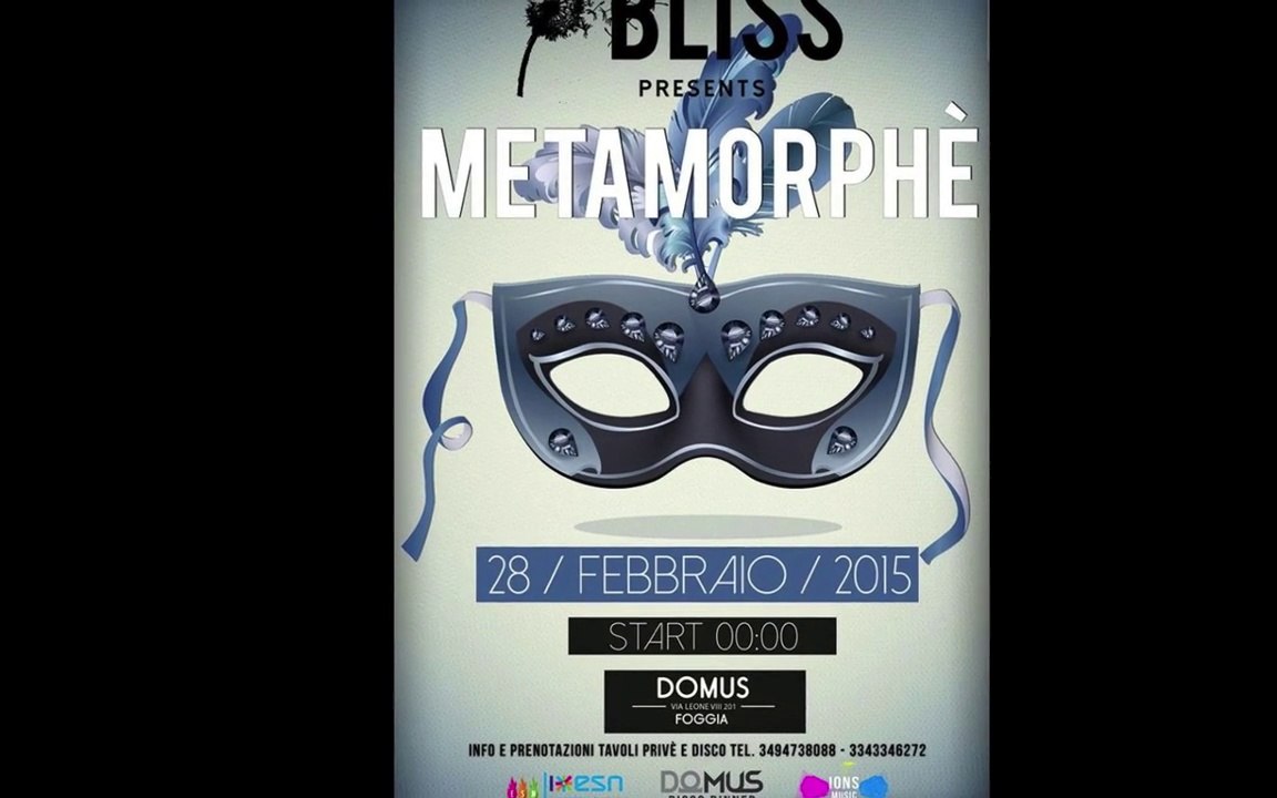 METAMORPHE' #BLISS #DJ ARM 28/02/2015