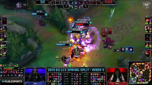 SK Gaming vs H2K - LCS EU 2015 - W5D2 - Spring Split - FR -