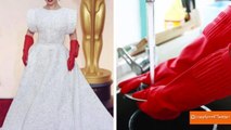 Lady Gaga's Red Gloves Become Instant Oscars Meme