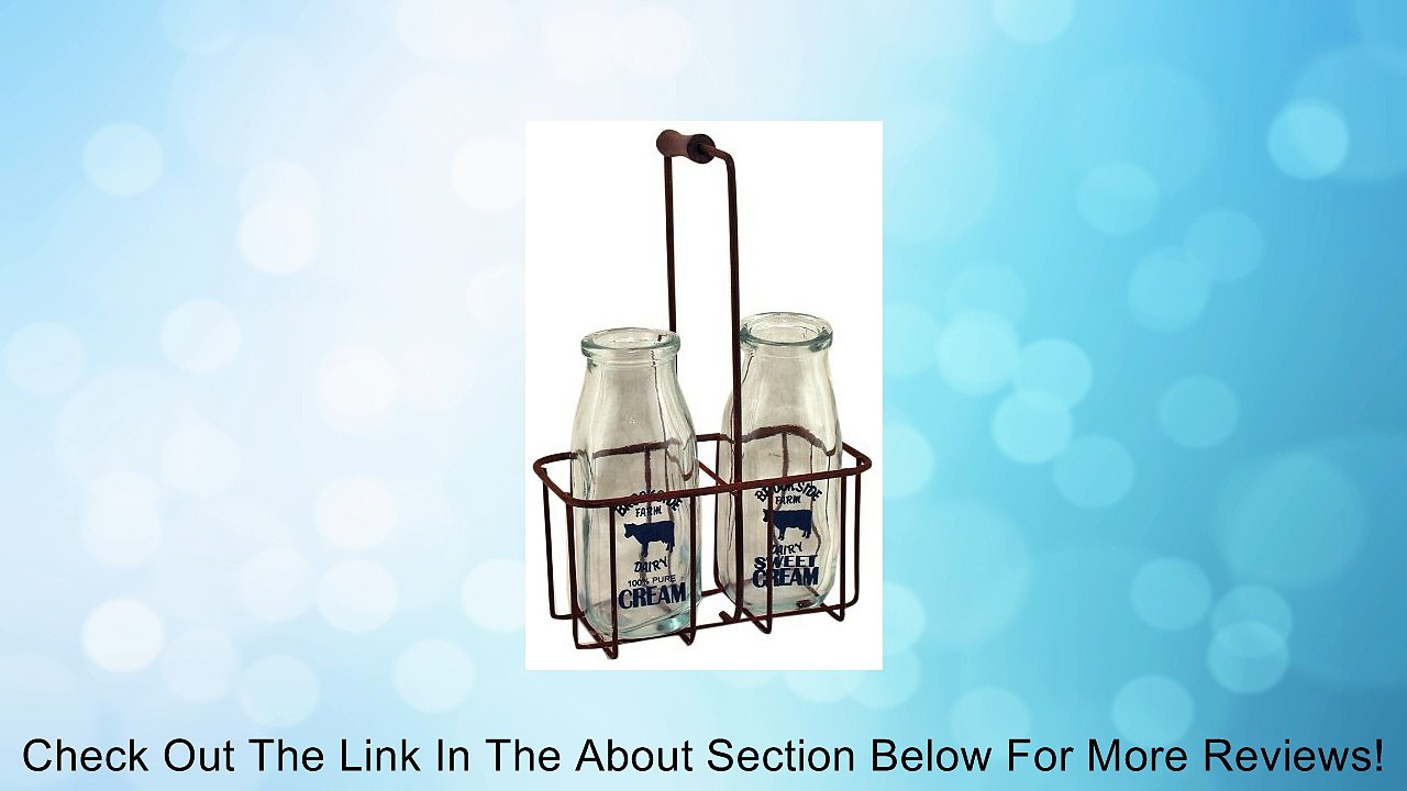 Vintage Cream Bottles W/Carrier Review