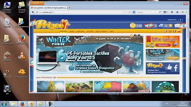 Obtenir des jetons gratuit - Prizee Triche - Astuce Prizee Fr 2015