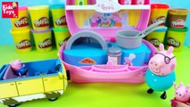 peppa pig carry case pizza play doh shop toy peppa pig toys mini pizzeria (HD)