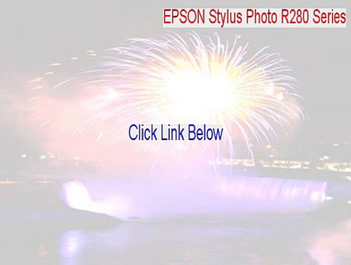 Epson Stylus Photo R280 Series Serial Epson Stylus Photo R280 Series Driver 2015 Video Dailymotion