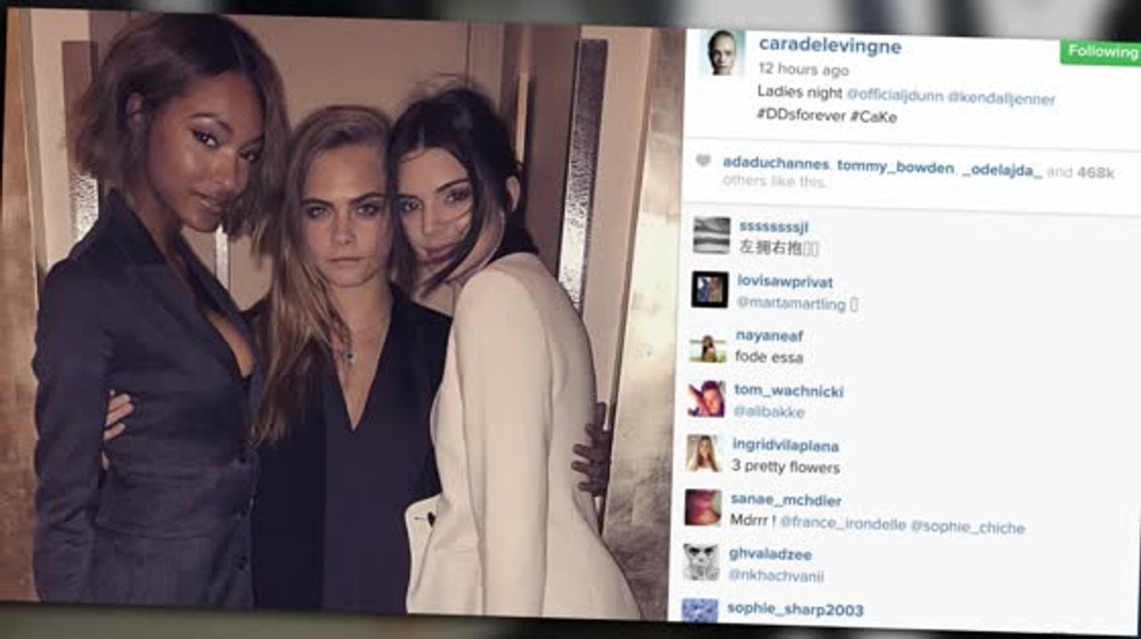 Kendall Jenner, Cara Delevingne und Jourdan Dunn genießen einen Damenabend