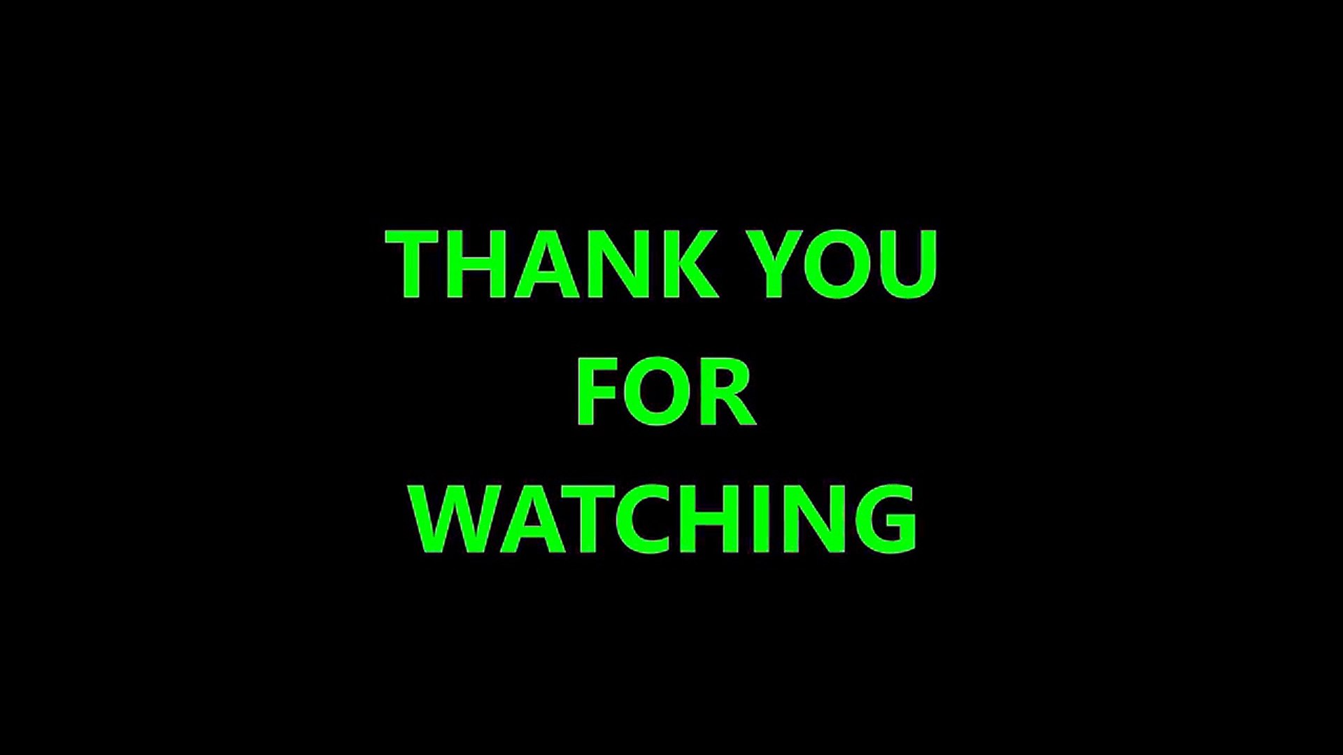 Thank You for watching