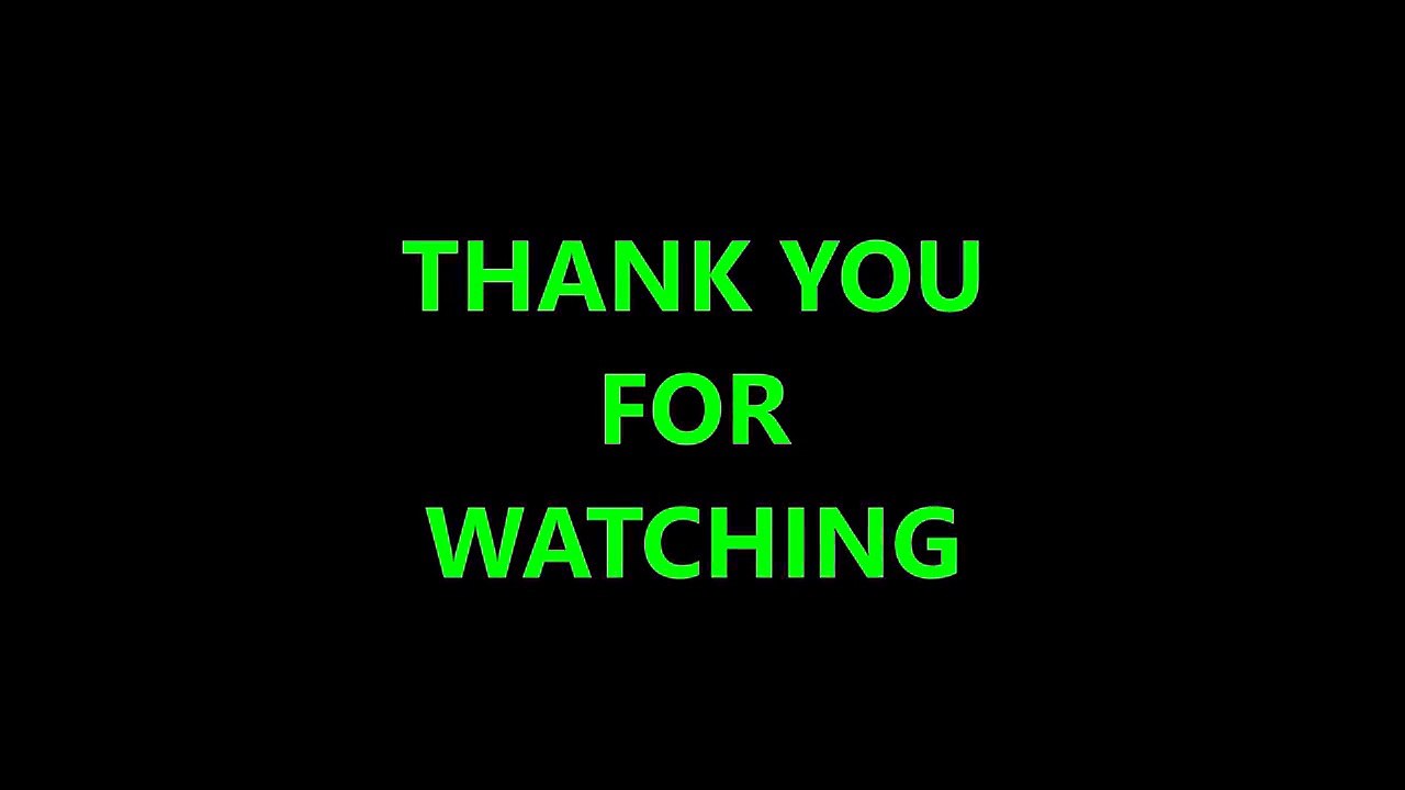 Thank You for watching