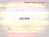Random Number Generator Pro Key Gen (random number generator probability distribution)