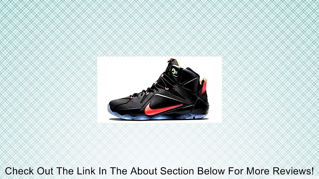 Nike Lebron 12 GS (Data) Black/Bright Mango-Hypr Pnch-Vlt (5.5) Review
