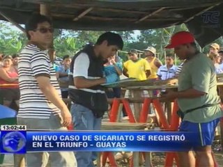Dos sujetos son asesinados por sicarios en el cantón El Triunfo