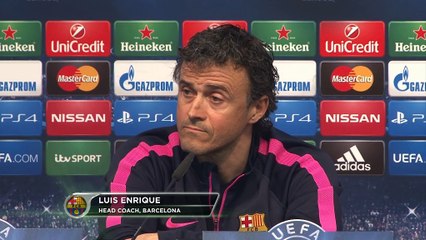 Luis Enrique a la prensa: "Muy simpática la pregunta, en la línea de siempre"