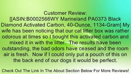Marineland Black Diamond Premium Activated Carbon Review