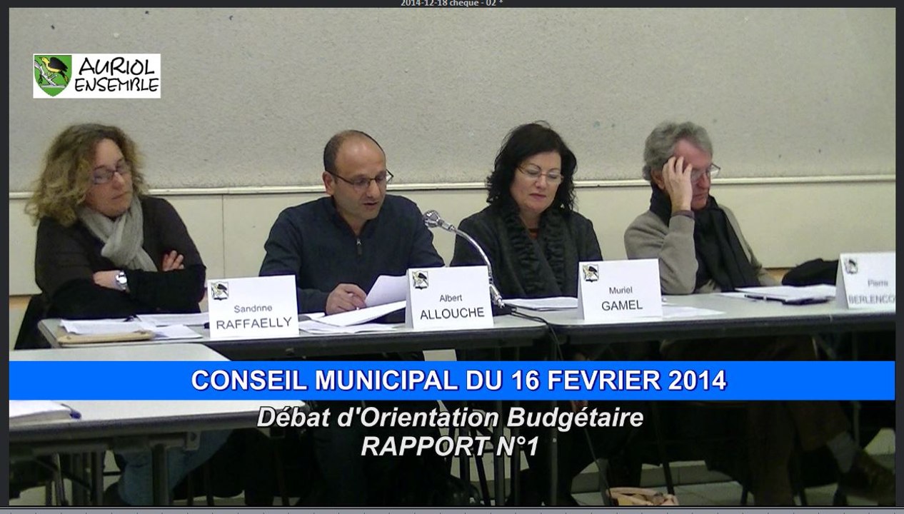 Auriol : Débat d'Orientation Budgétaire_CM 16-02-2015