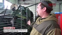 Ополченцы батальон Восток показали трофеи ВСУ САУ Мста С БТР 4