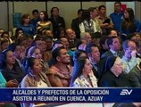 Reunión alcaldes y prefectos de oposición en Cuenca