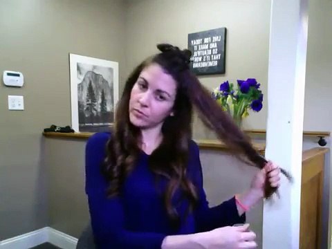 Long Loose Curls Hair Tutorial Using Paul Mitchell Flat Iron and Finishing with Redken Diamond Oil)