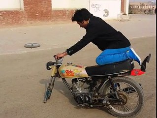 One wheeling without front wheel