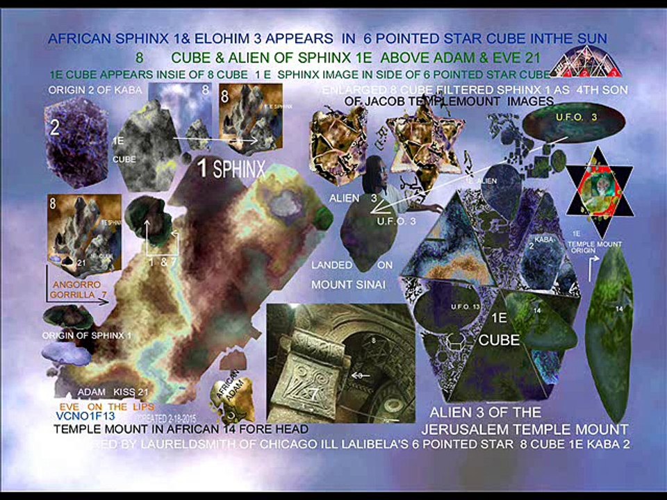 NIBIRU'S CBED SIX POINTED STAR IN LALIBELA HAS 3 FINGERS & 1THUMB GREY TEMPLE MOUNT GREY ALIENS